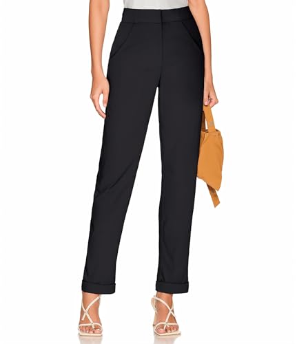【et.UNiVER】separated pants combination Center Seam Front Slit Ankle Pant - Black – Clara Sunwoo